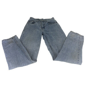 Vintage 80s Women's Jordache Mom Jeans 26x29 High Waist Tapered Leg Blue Denim